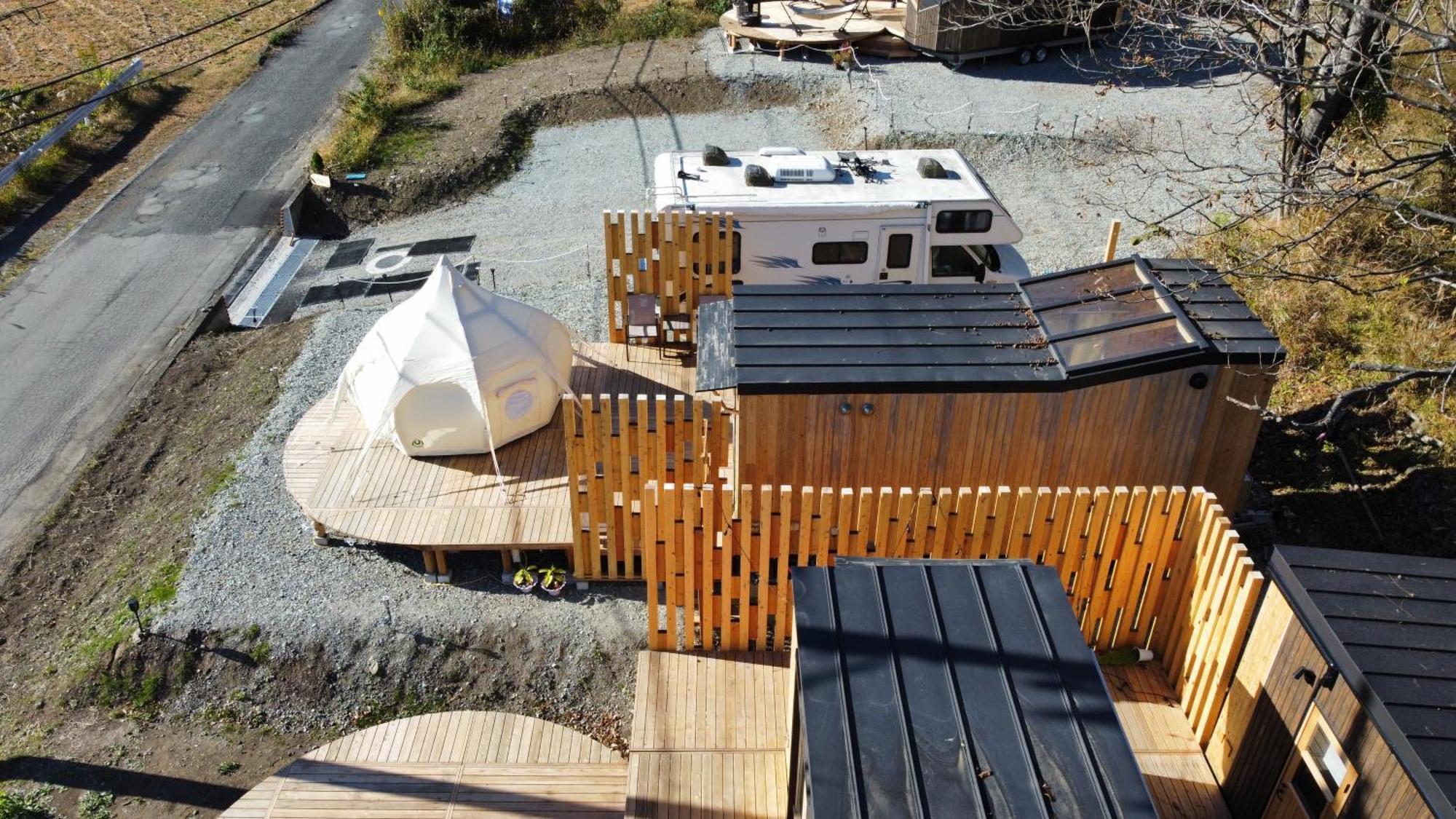 Hotel Fuji Dome Glamping Fujikawaguchiko Exterior foto