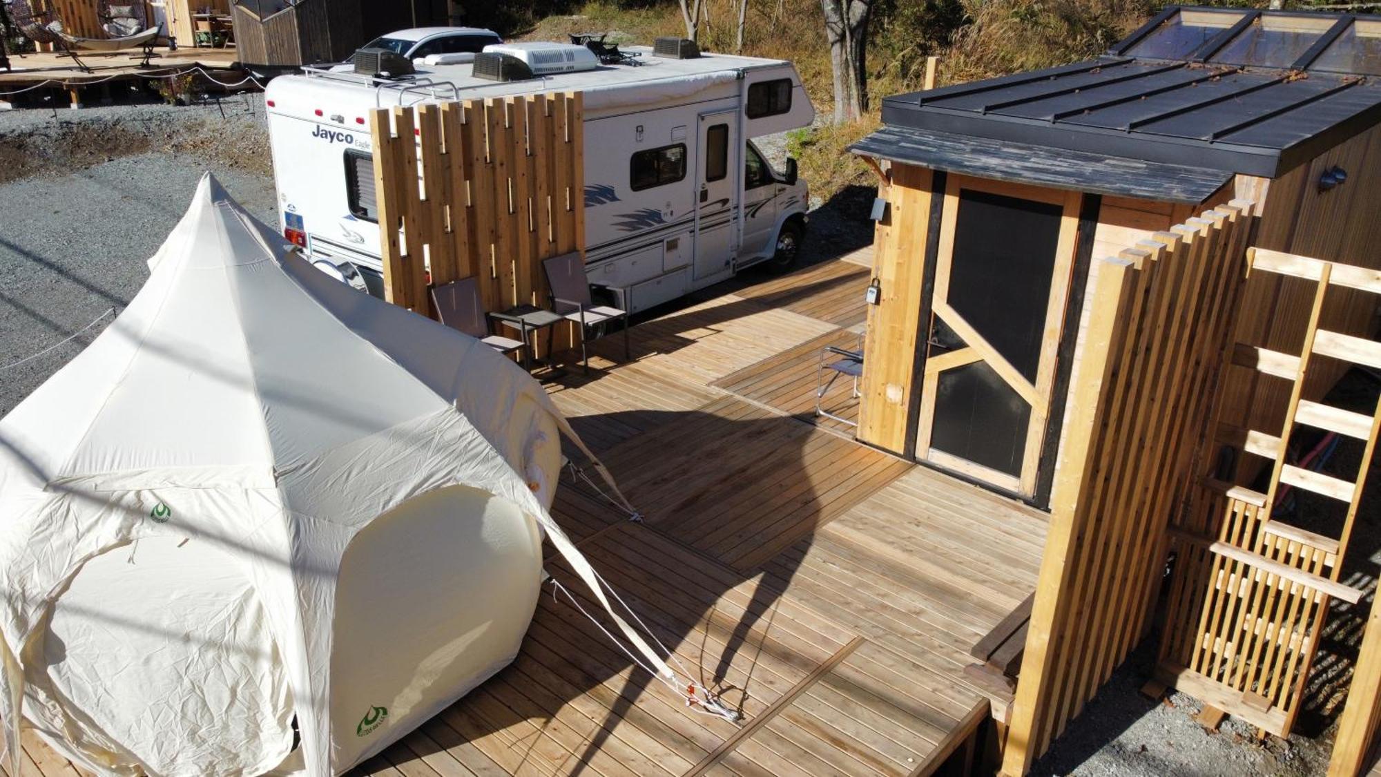 Hotel Fuji Dome Glamping Fujikawaguchiko Exterior foto