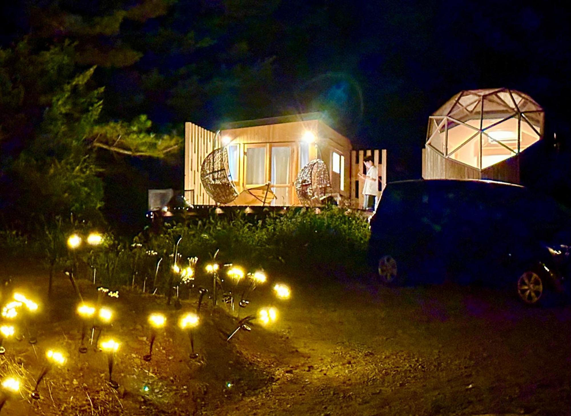 Hotel Fuji Dome Glamping Fujikawaguchiko Exterior foto