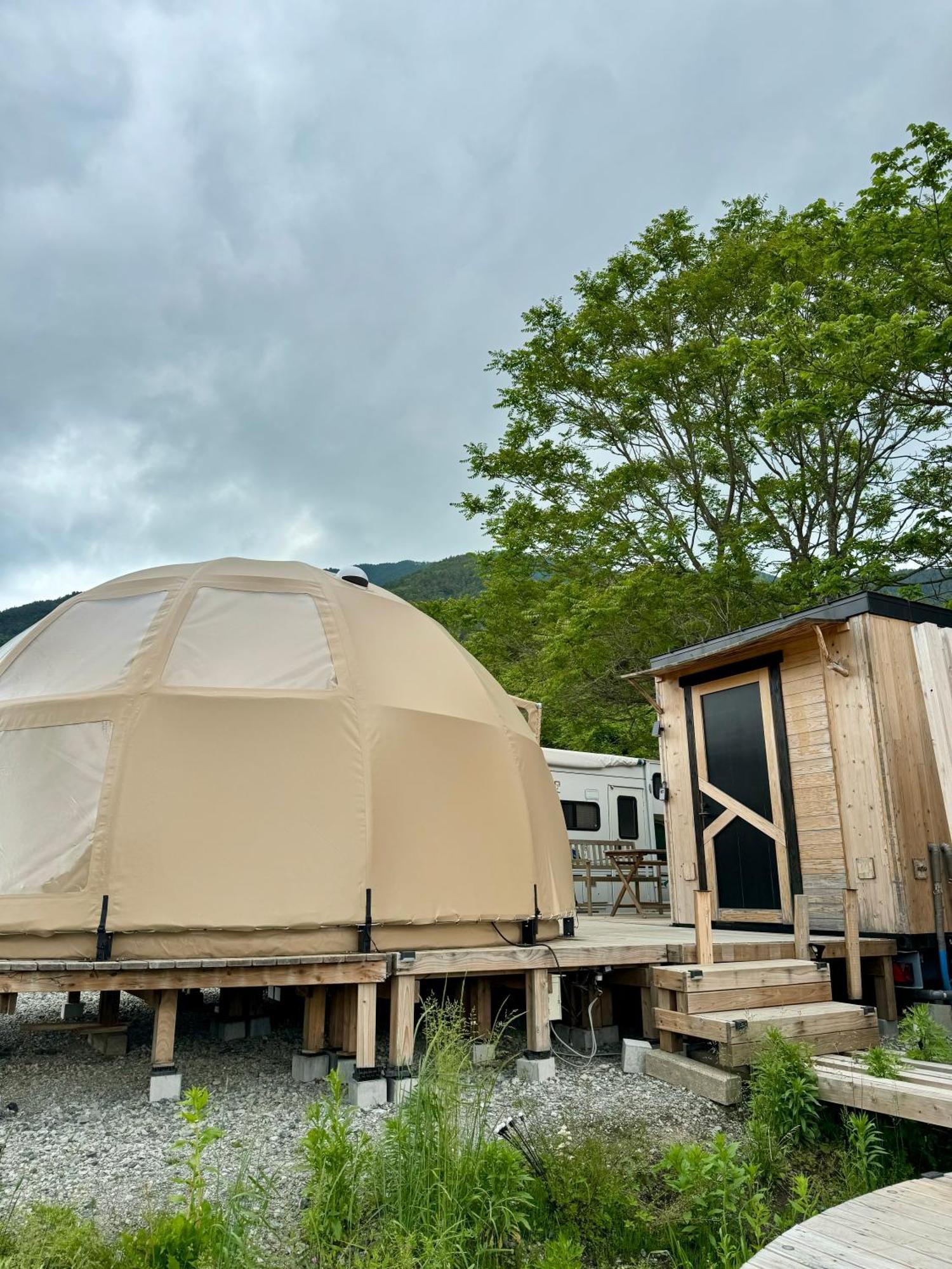 Hotel Fuji Dome Glamping Fujikawaguchiko Exterior foto