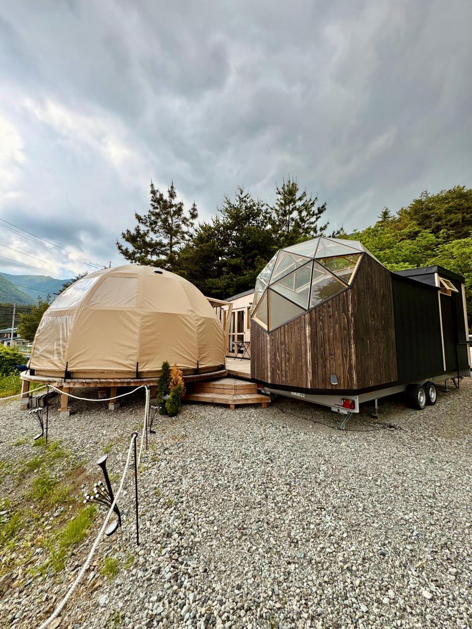 Hotel Fuji Dome Glamping Fujikawaguchiko Exterior foto